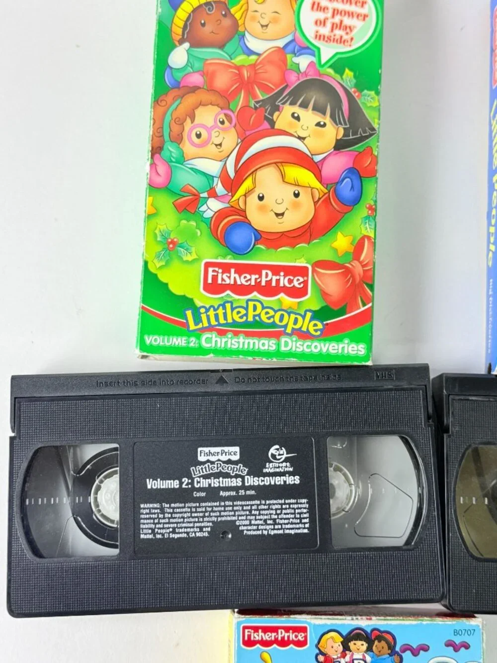 Vintage 2000's Fisher Price lot of 5 Little People VHS Educational Kids